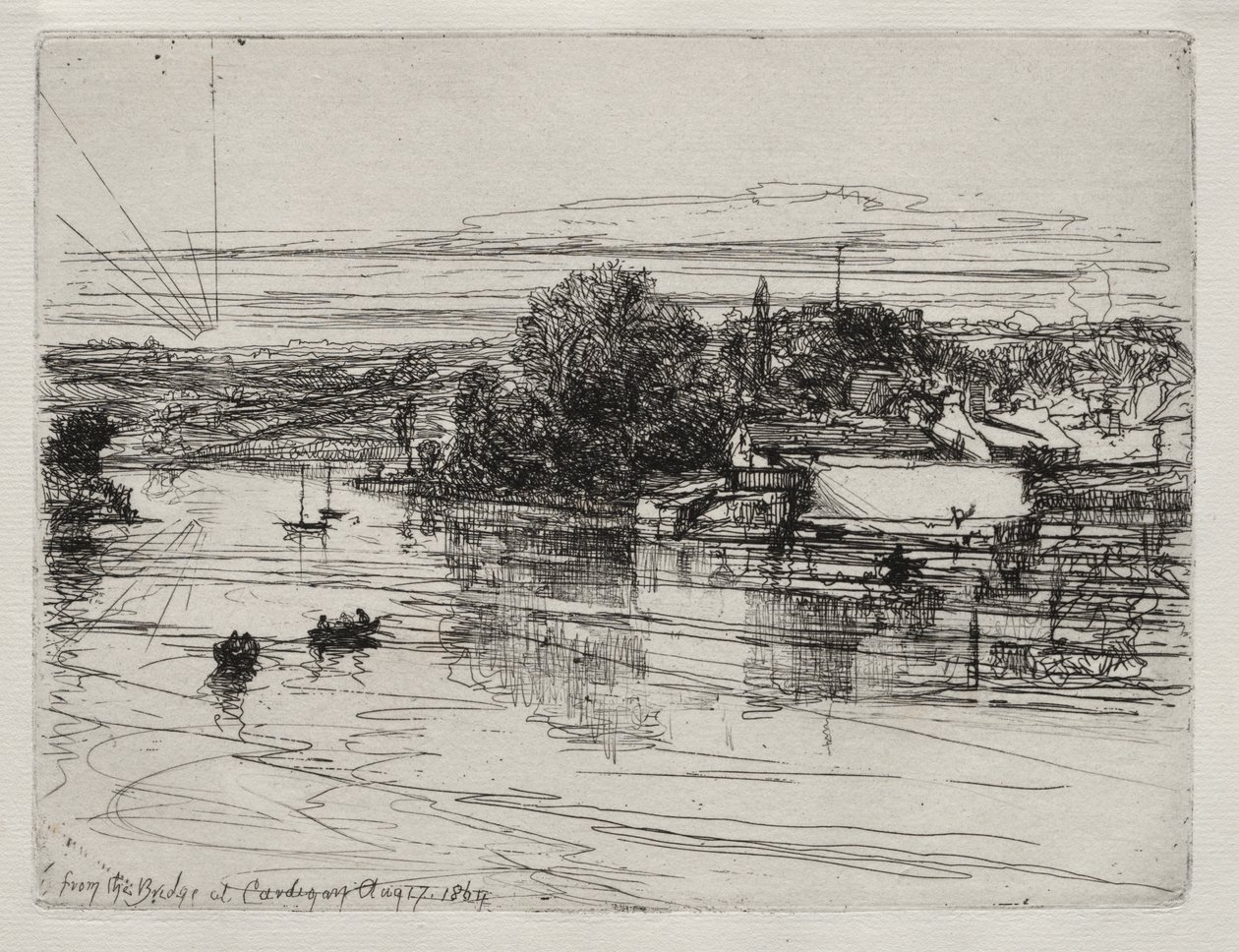 Cardigan Bridge av Francis Seymour Haden