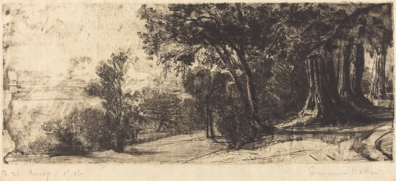 Tidig morgon - Richmond av Francis Seymour Haden