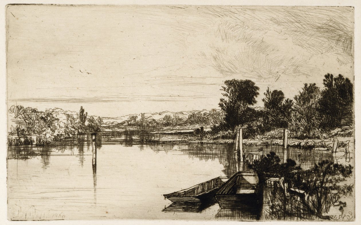 Egham av Francis Seymour Haden
