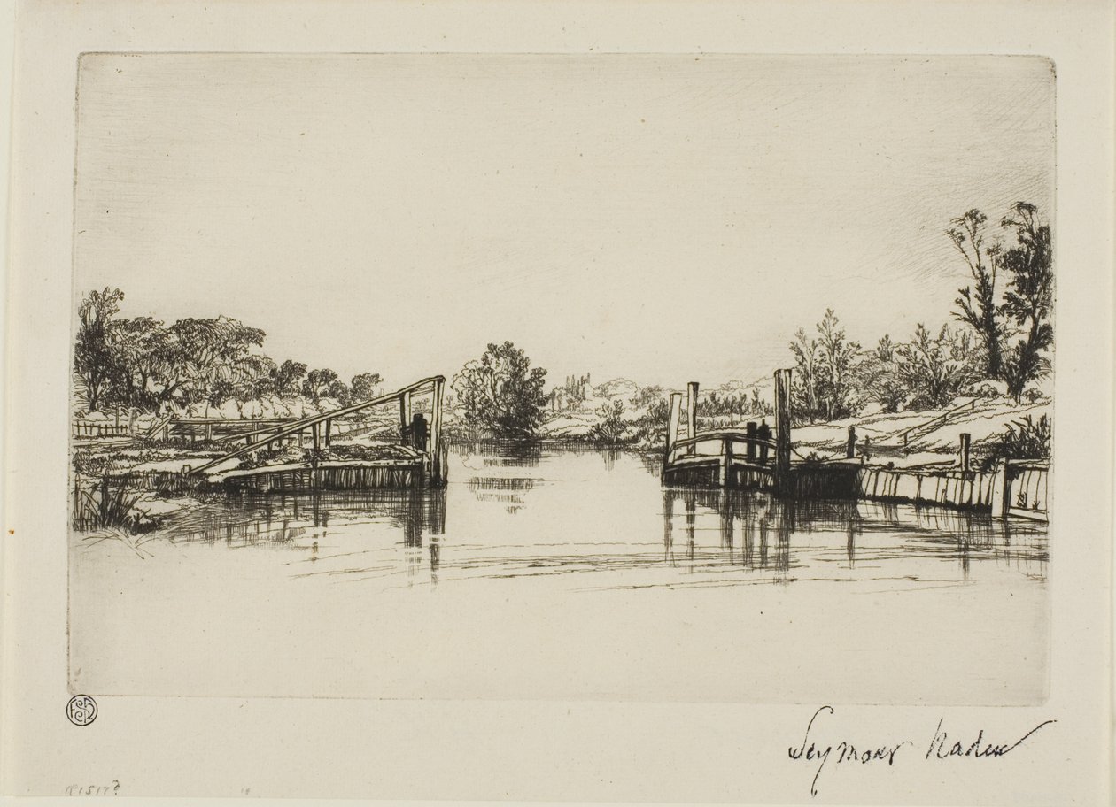 Egham Lock av Francis Seymour Haden