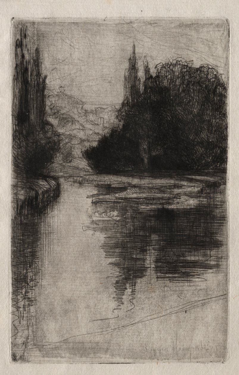 Afton, 1864. av Francis Seymour Haden