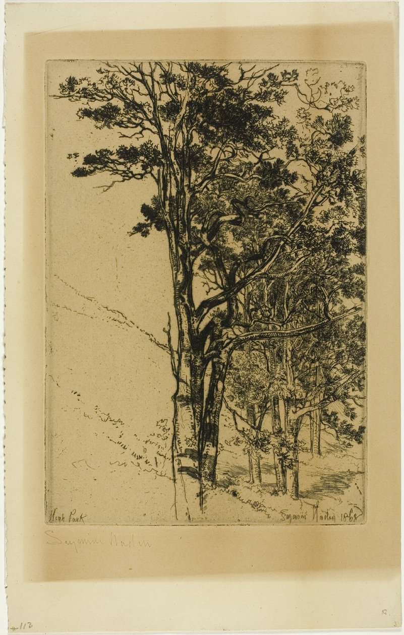 Granar (en studie) av Francis Seymour Haden