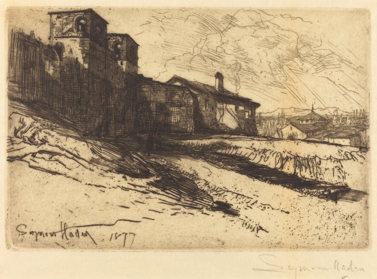 Grimma Spanien av Francis Seymour Haden