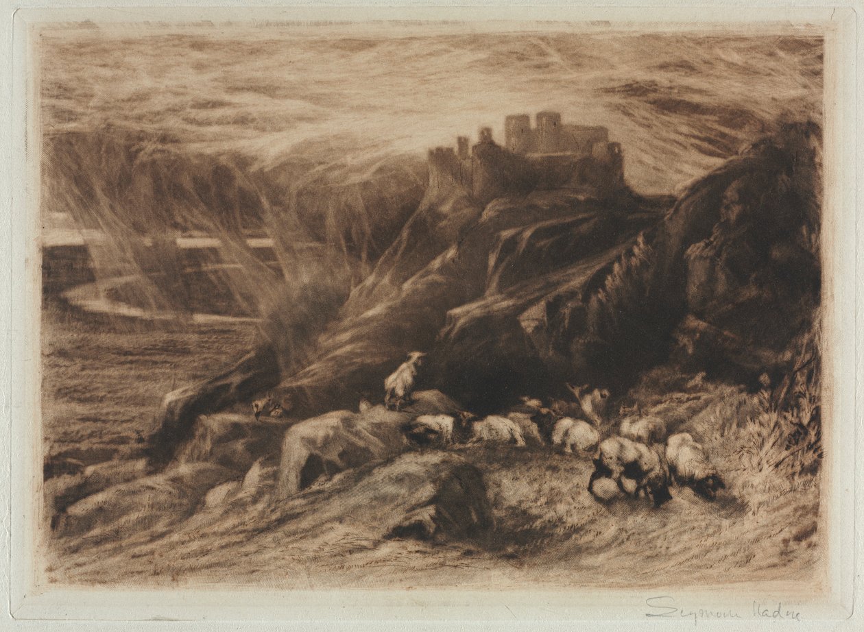 Harlech A Second Plate, 1880. av Francis Seymour Haden