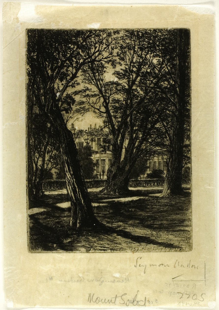 Kensington Gardens, nr. I (liten tallrik) av Francis Seymour Haden