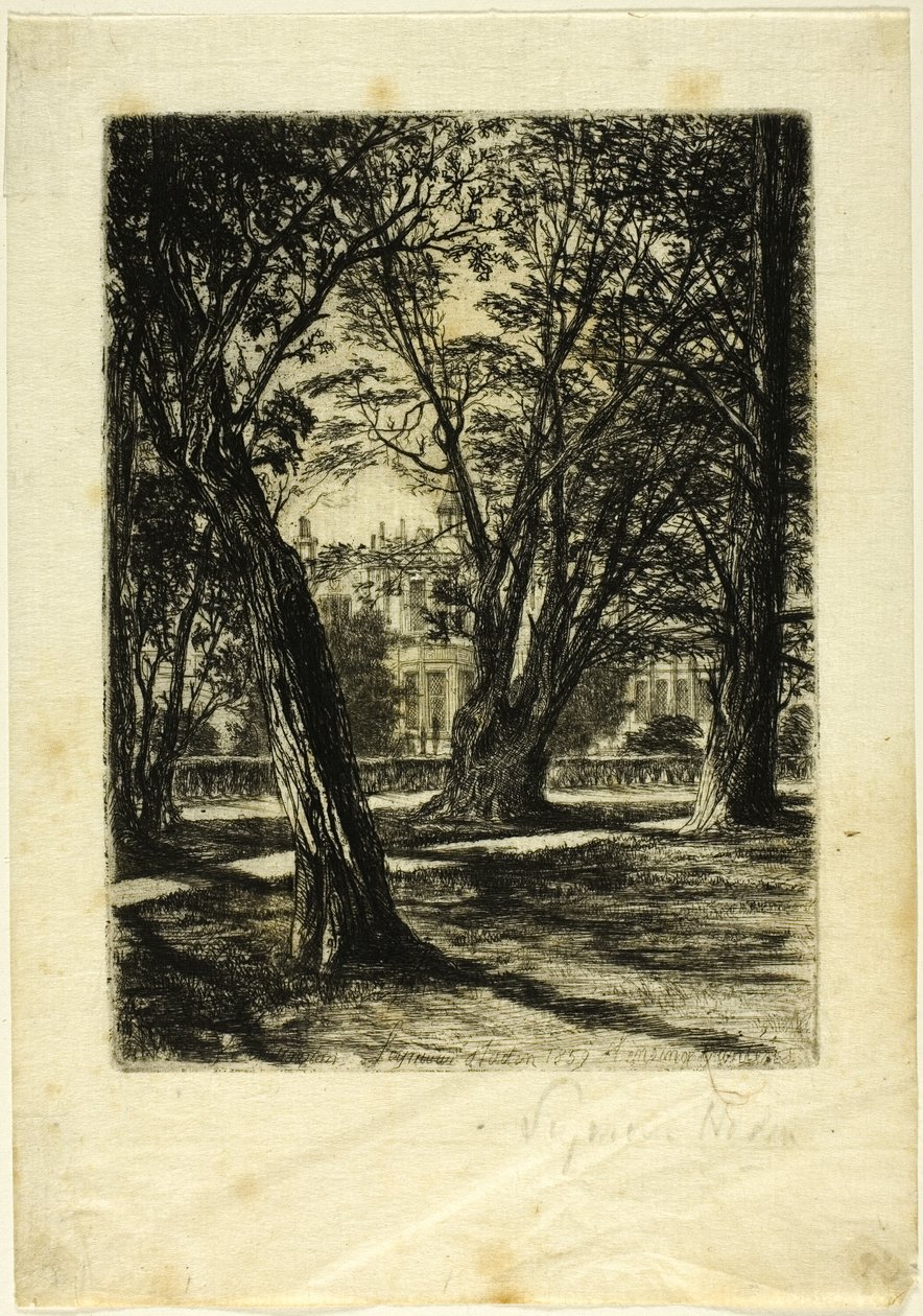 Kensington Gardens, nr. I (liten tallrik) av Francis Seymour Haden