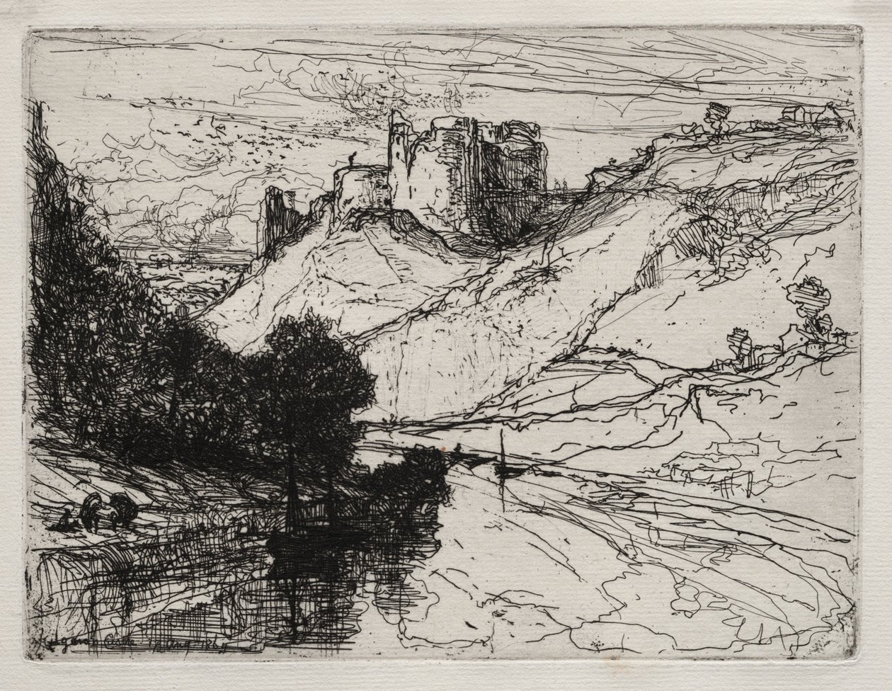 Kilgarens slott, 1864. av Francis Seymour Haden
