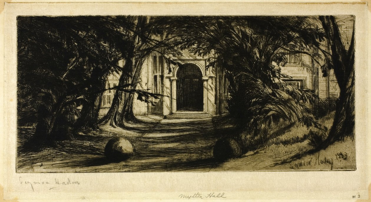 Mytton Hall av Francis Seymour Haden