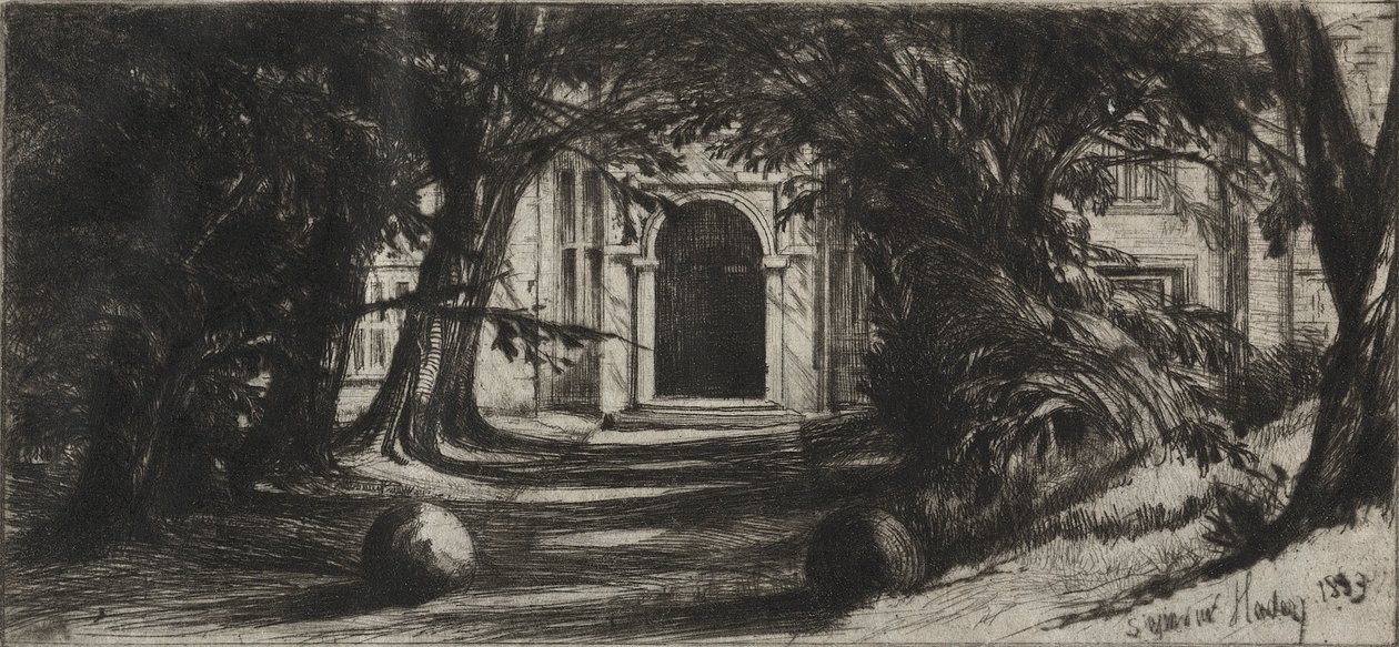 Mytton Hall av Francis Seymour Haden