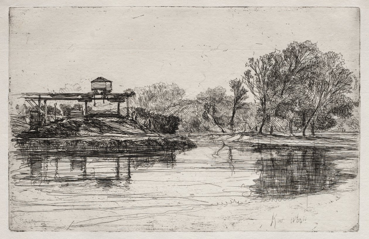 Järnvägsintrång, 1864. av Francis Seymour Haden