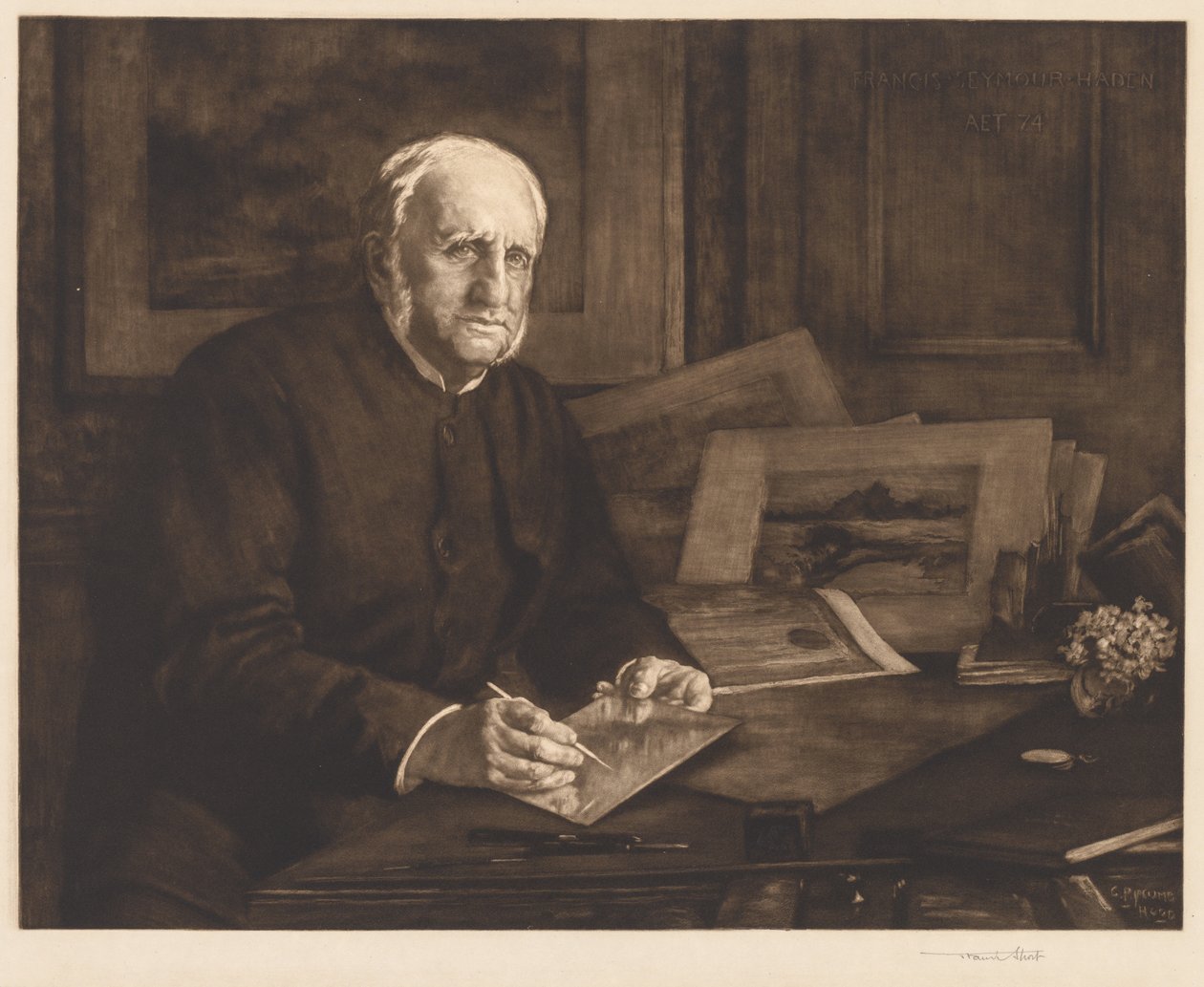 Sir Francis Seymour Haden, 1901. av Francis Seymour Haden
