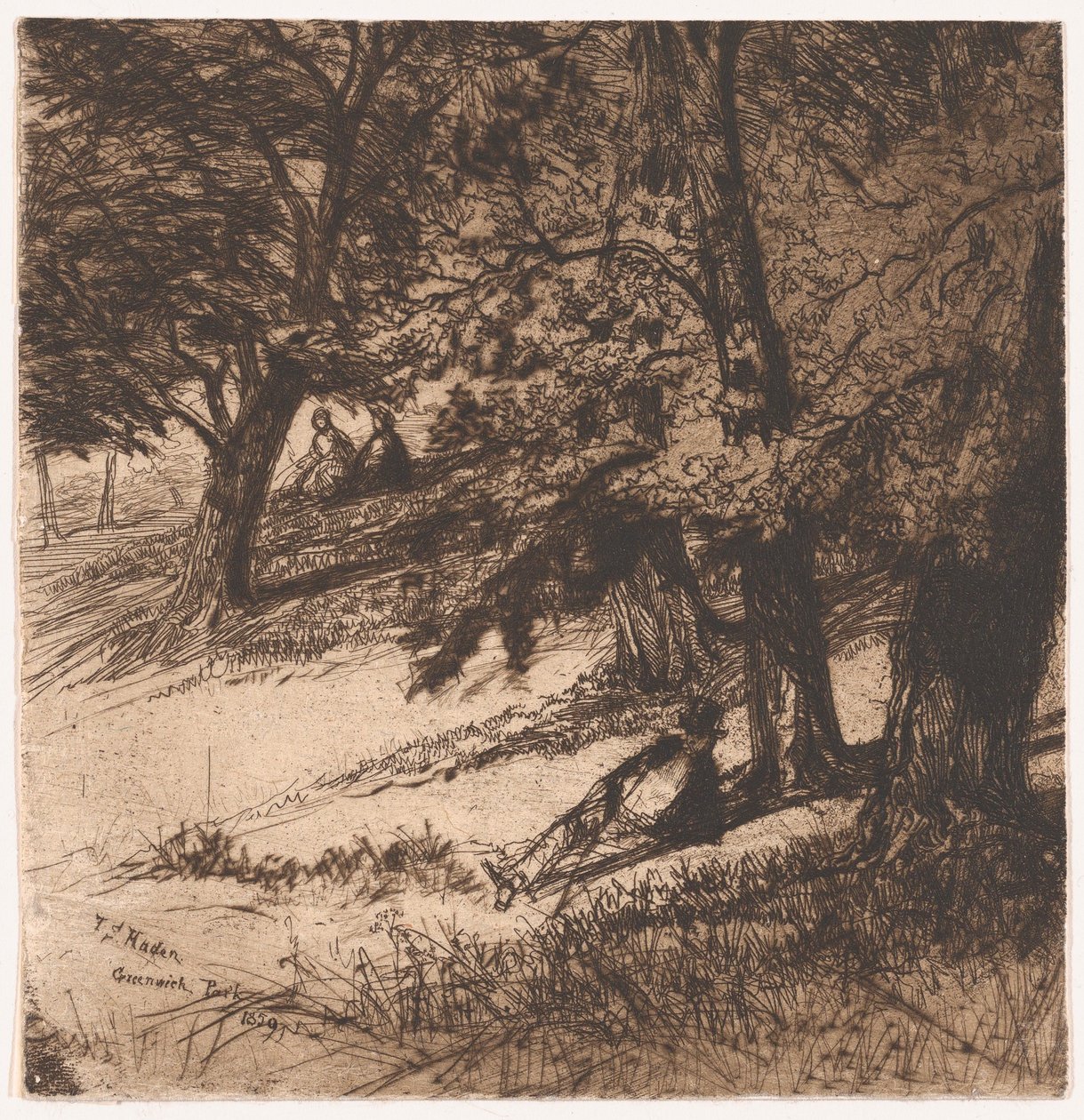 Under täckmantel av..., 1859., 1859. av Francis Seymour Haden
