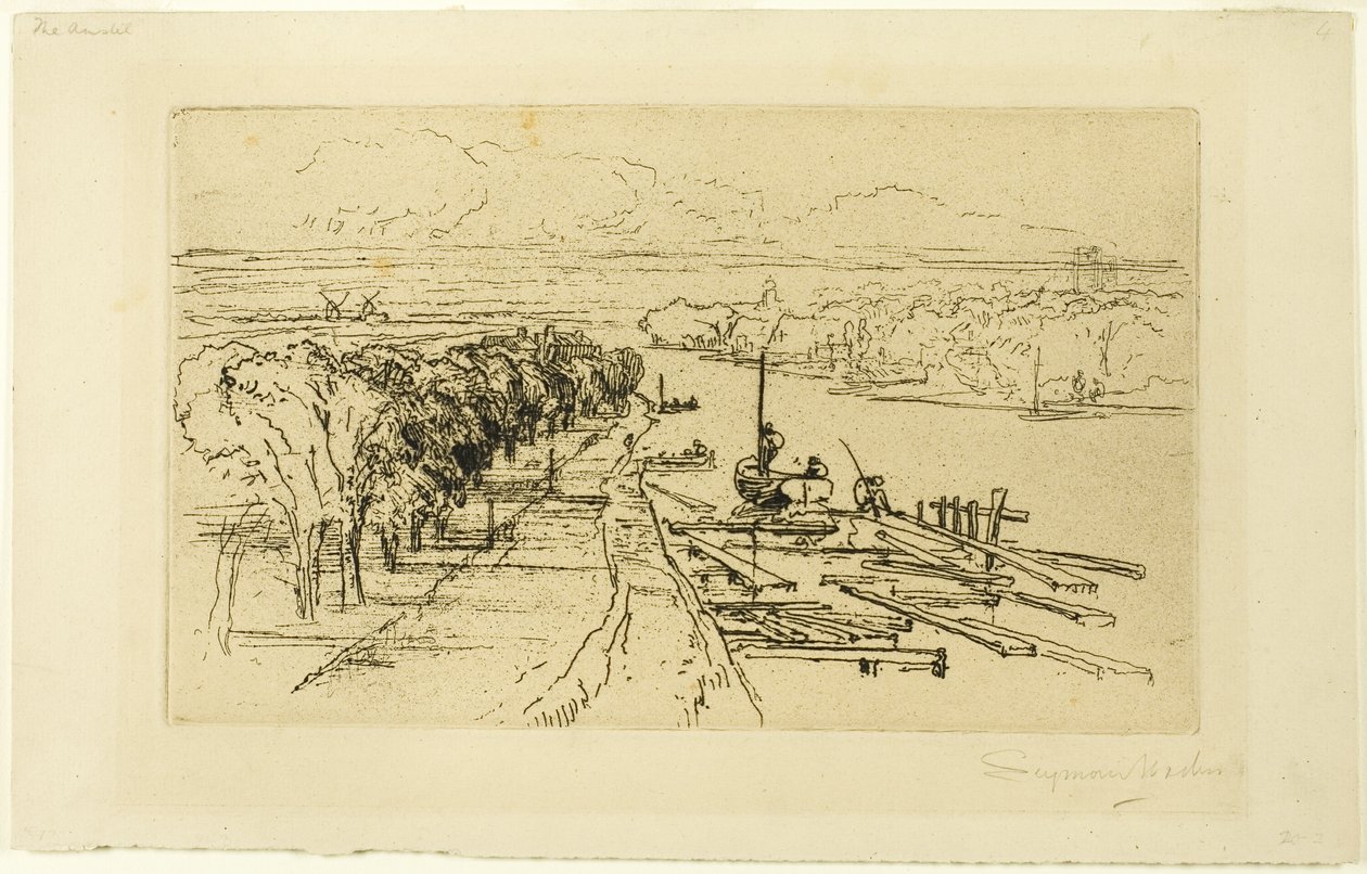 Amstel, nr II av Francis Seymour Haden