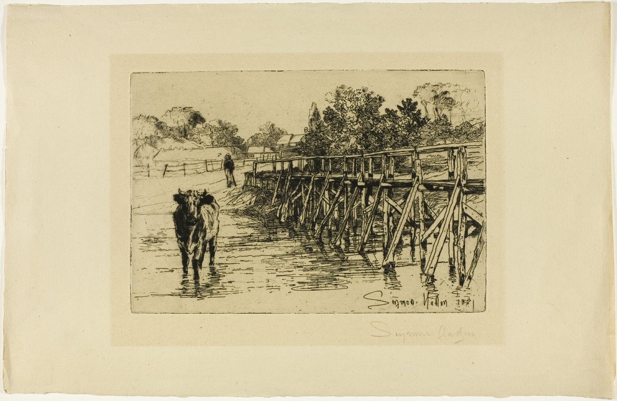 Village Ford av Francis Seymour Haden