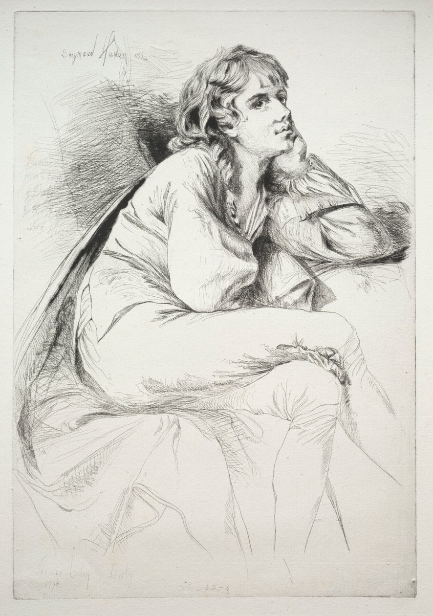 Thomas Haden från Derby, 1864. av Francis Seymour Haden