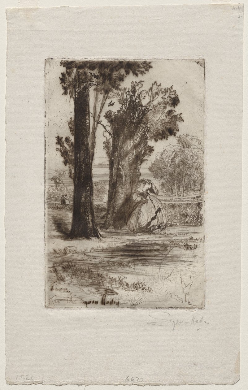 Prästgård vid Sonning av Francis Seymour Haden