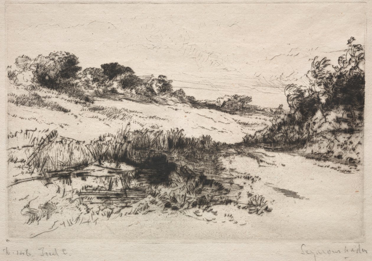 Windmill Hill, nr 1 av Francis Seymour Haden