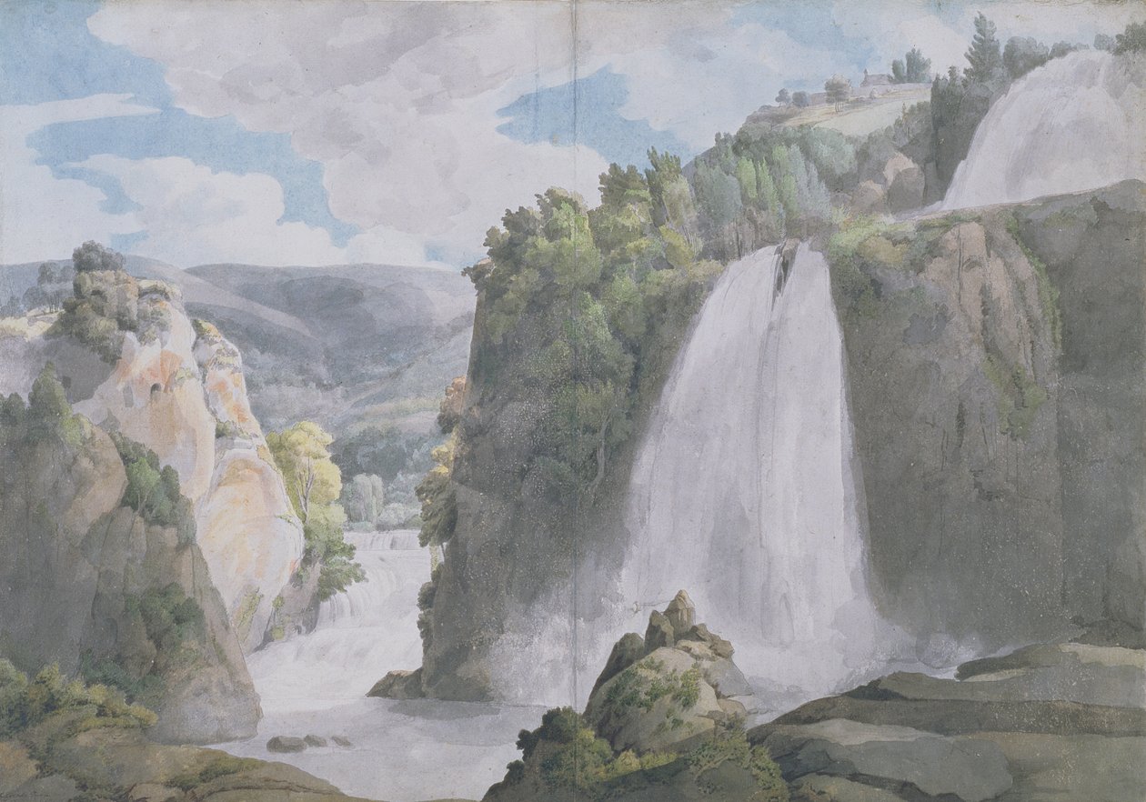 Kaskader i Tivoli, 1781 av Francis Towne