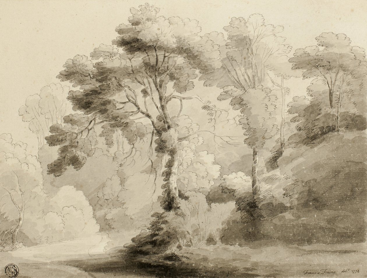 Skogslandskap, 1774 av Francis Towne