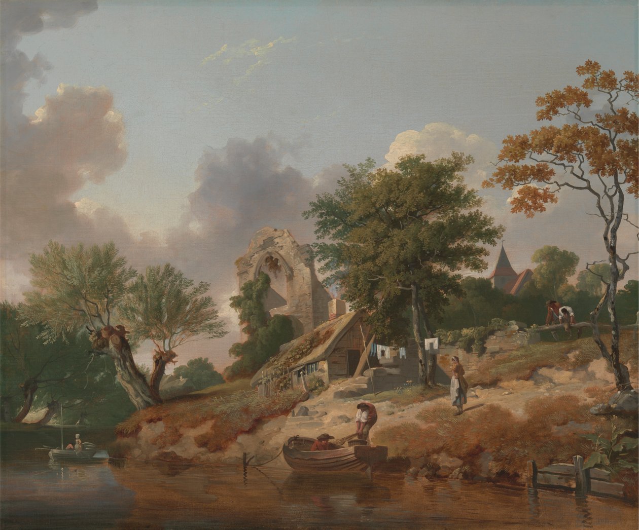 Utsikt över Medway av Francis Wheatley