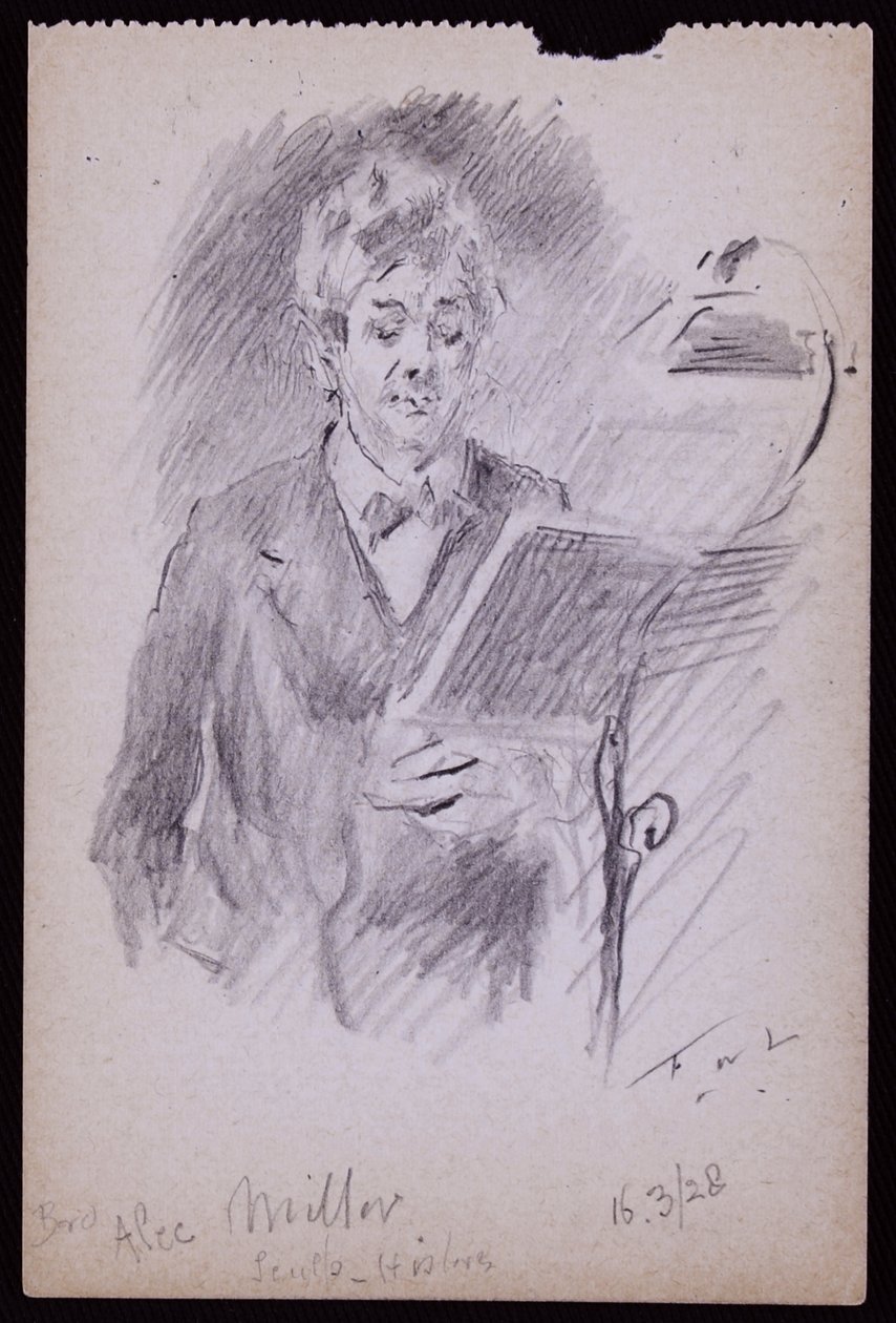 Porträtt av Alec Miller av Francis Wilfred Lawson