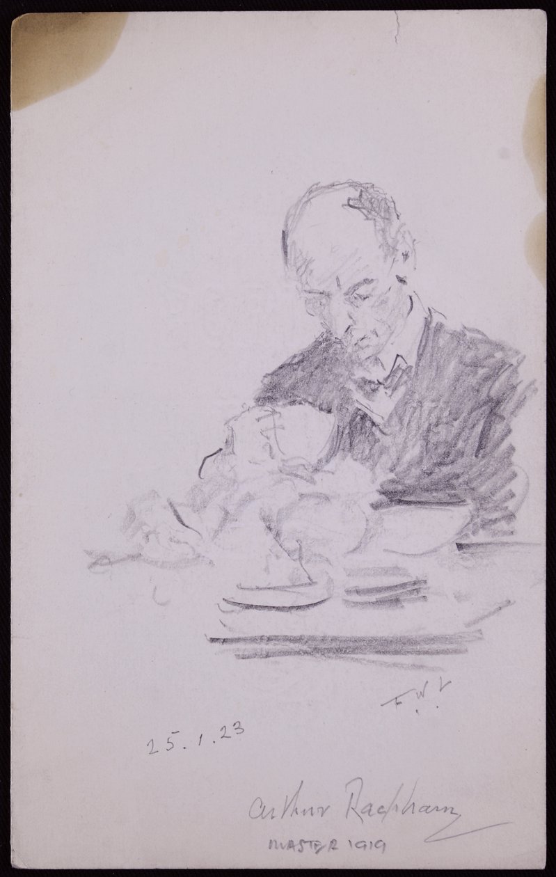 Porträtt av Arthur Rackham av Francis Wilfred Lawson