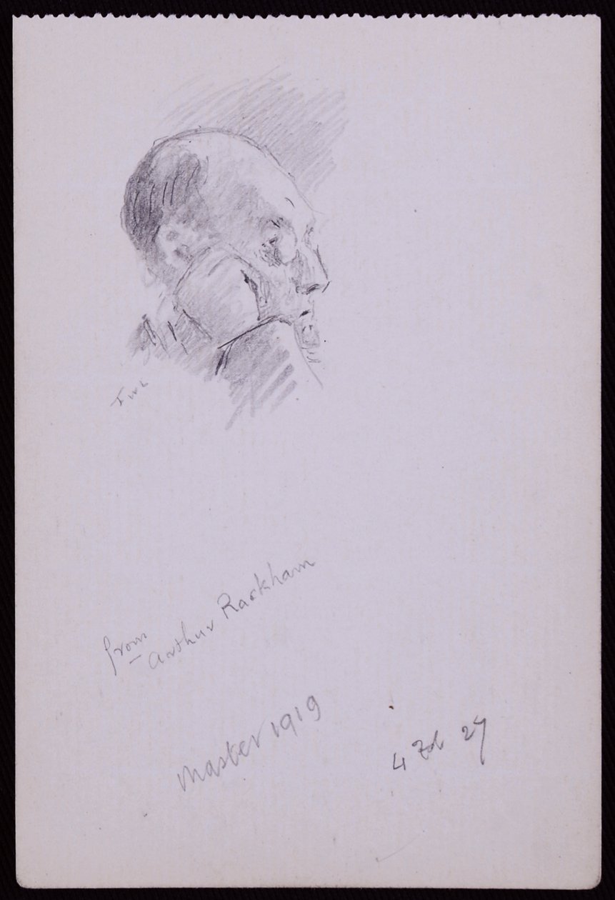 Porträtt av Arthur Rackham av Francis Wilfred Lawson
