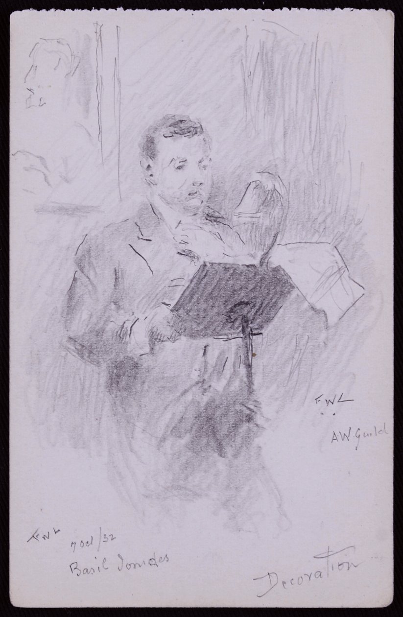Porträtt av Basil Ionides av Francis Wilfred Lawson