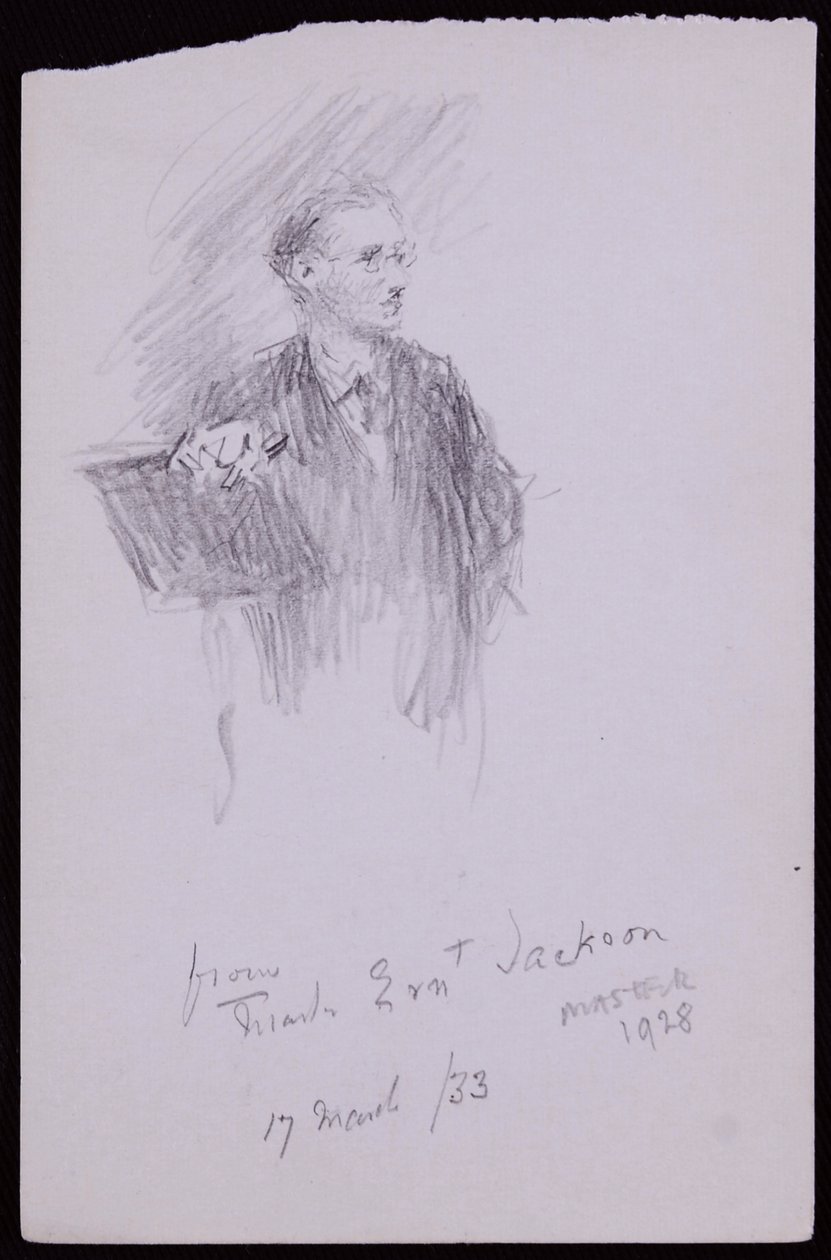 Porträtt av Ernest Jackson av Francis Wilfred Lawson