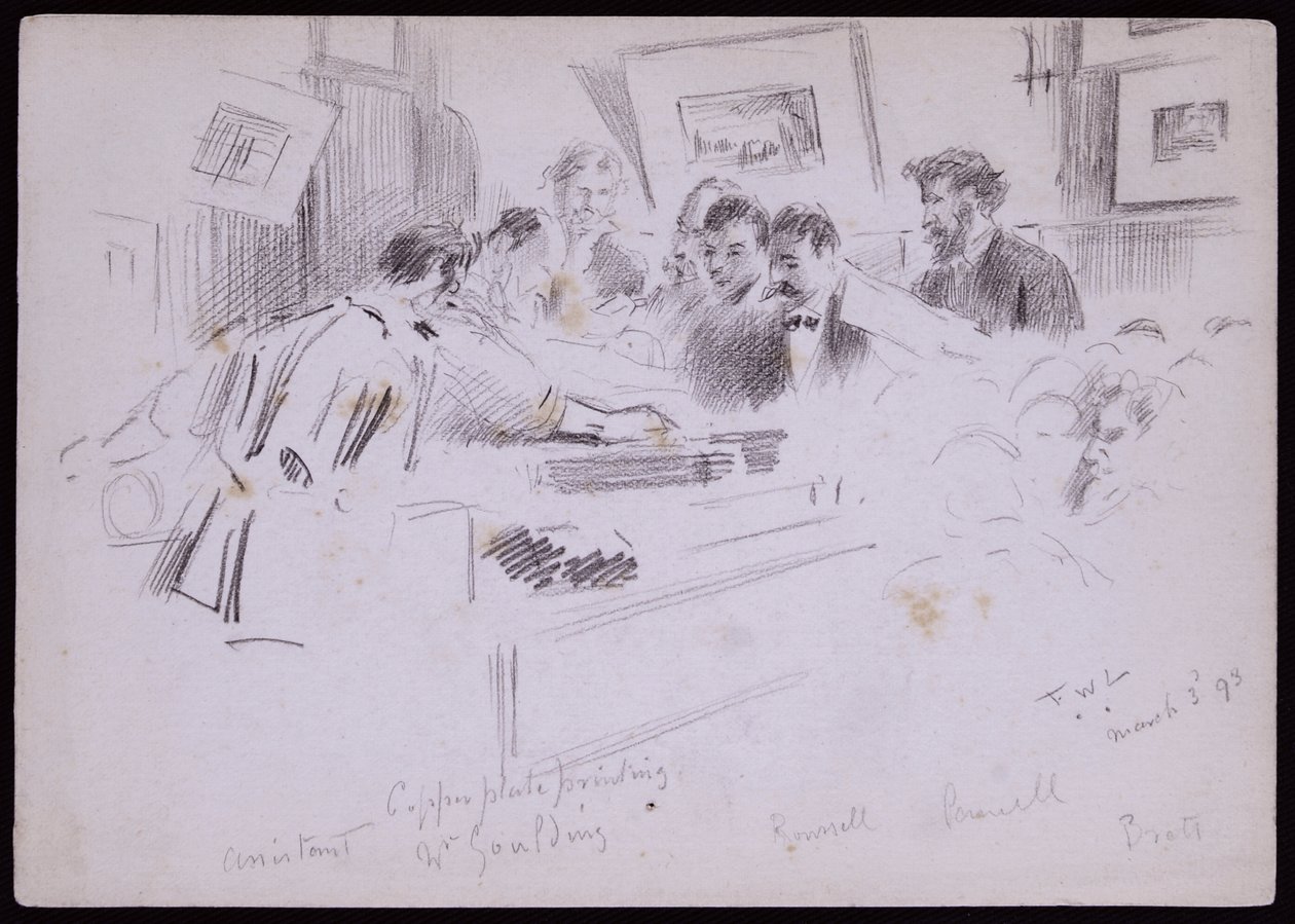 Porträtt av F. Demonstration Goulding av Francis Wilfred Lawson