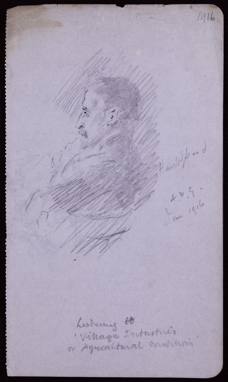 Porträtt av Harold Speed av Francis Wilfred Lawson