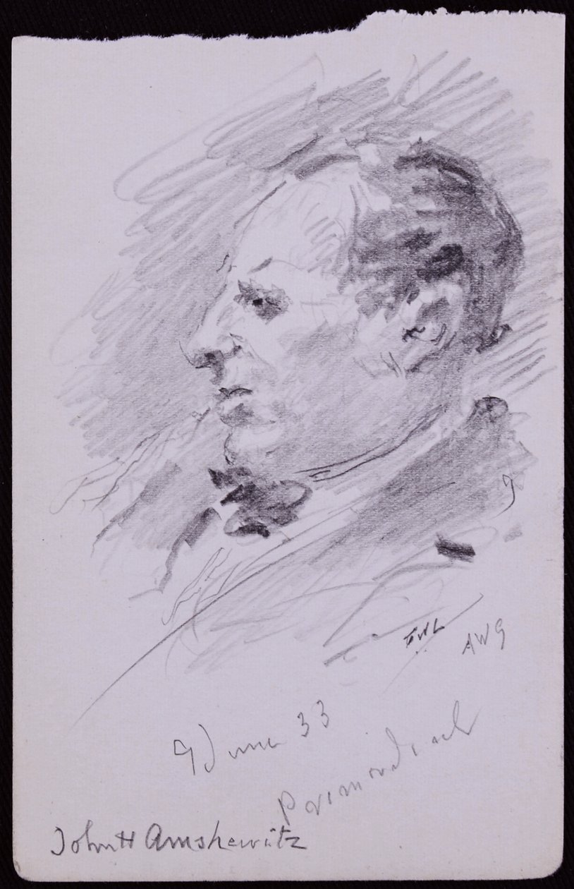 Porträtt av John Amshewitz av Francis Wilfred Lawson