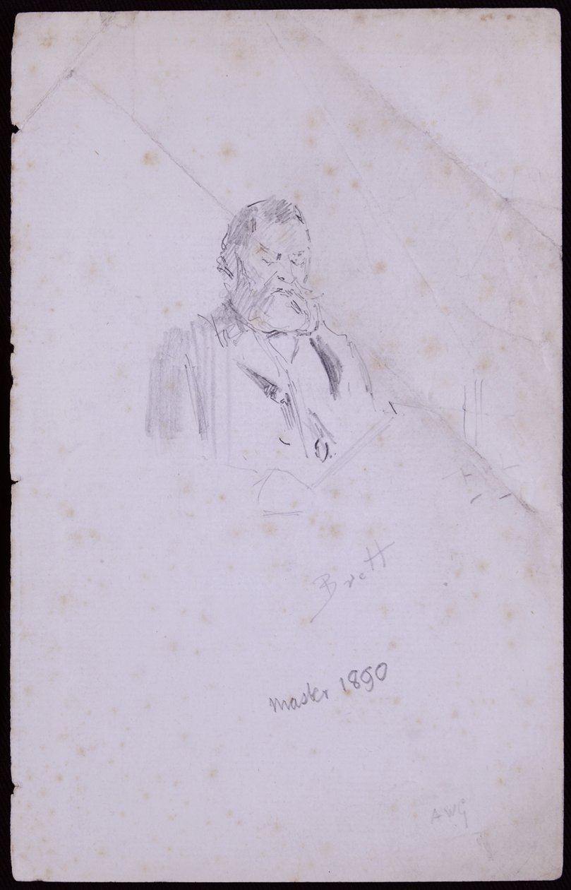 Porträtt av John Brett av Francis Wilfred Lawson