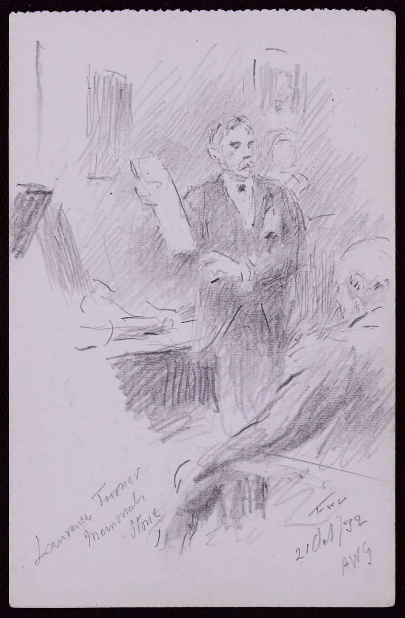 Porträtt av Laurence Turner av Francis Wilfred Lawson