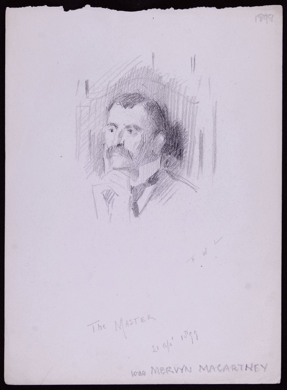 Porträtt av Mervyn Macartney av Francis Wilfred Lawson