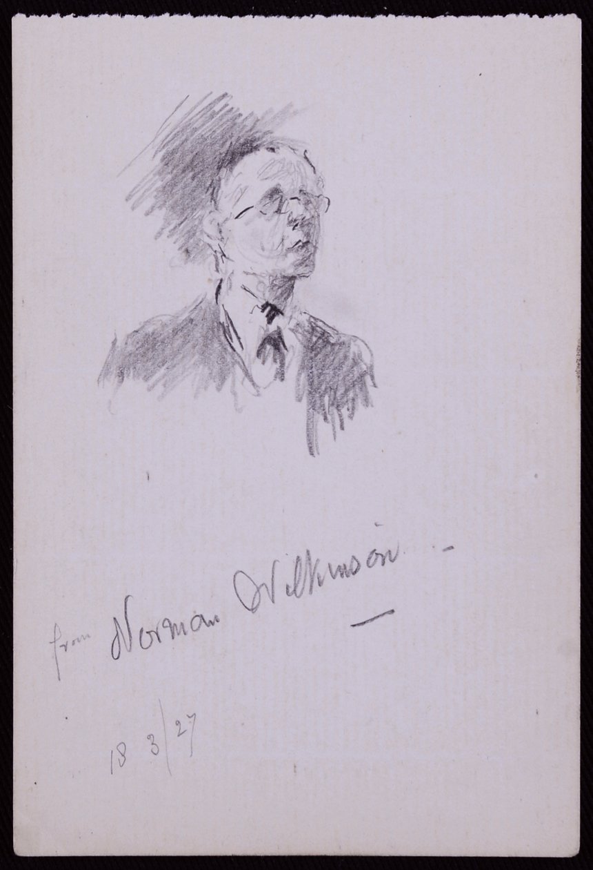 Porträtt av Norman Wilkinson av Francis Wilfred Lawson