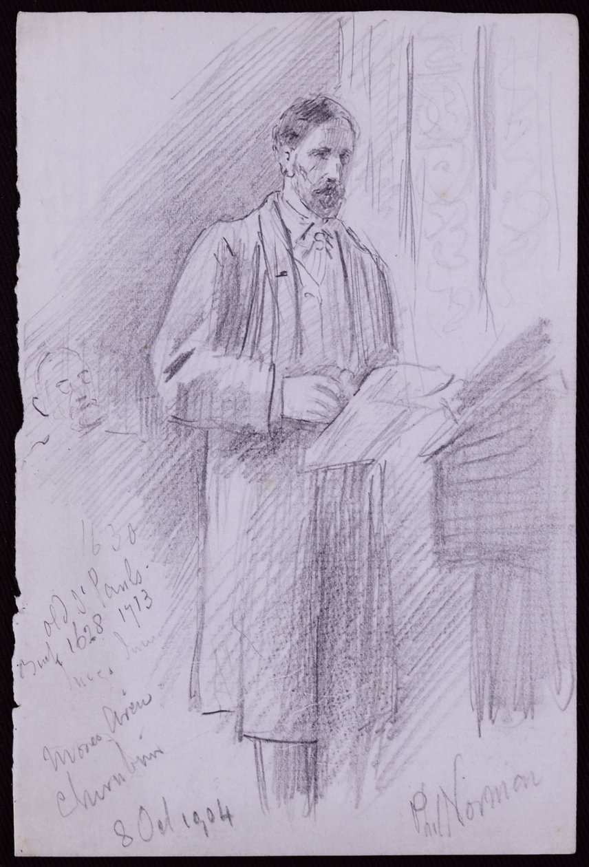 Porträtt av Philip Norman av Francis Wilfred Lawson