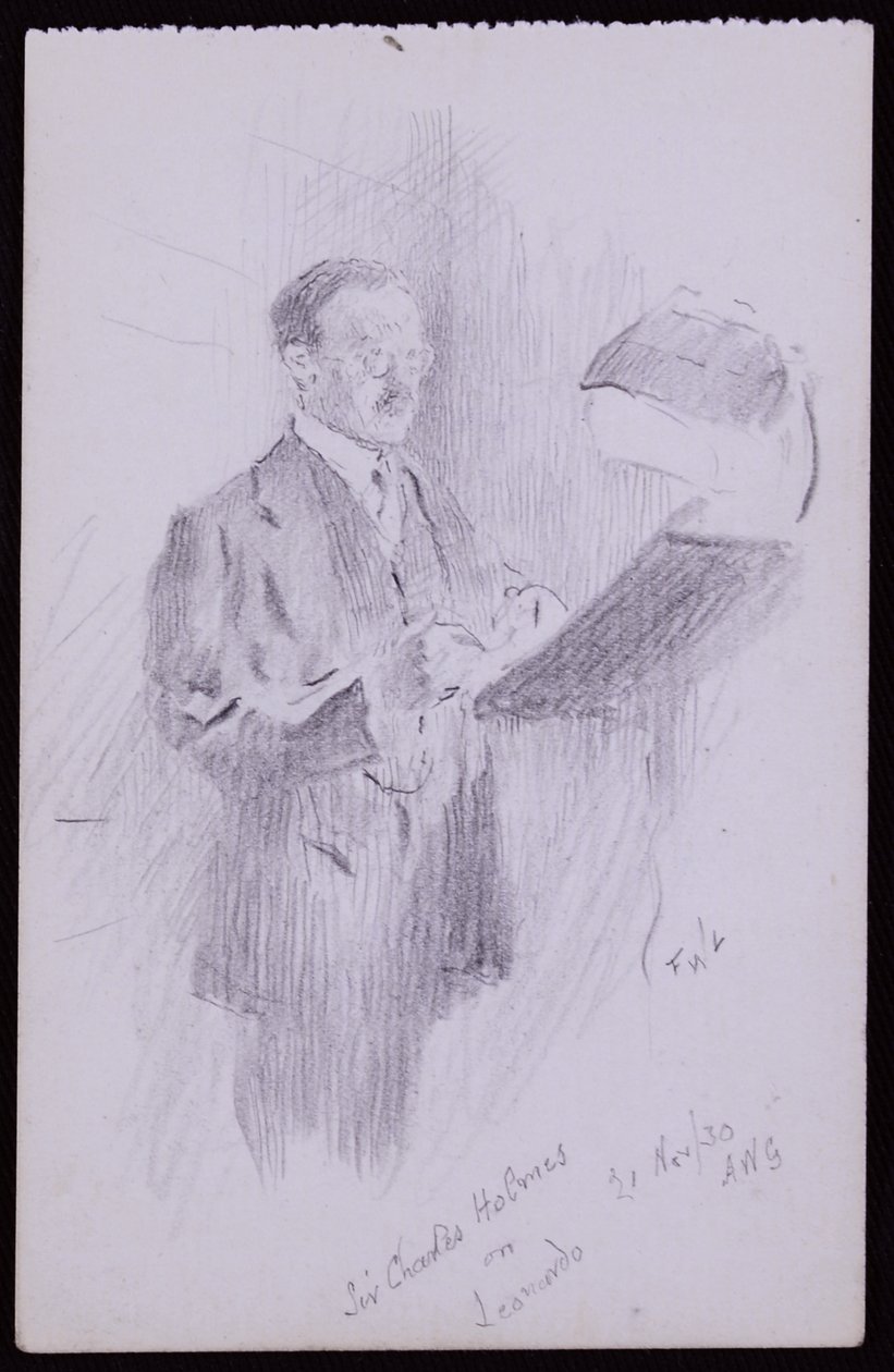 Porträtt av Sir Charles Holmes av Francis Wilfred Lawson