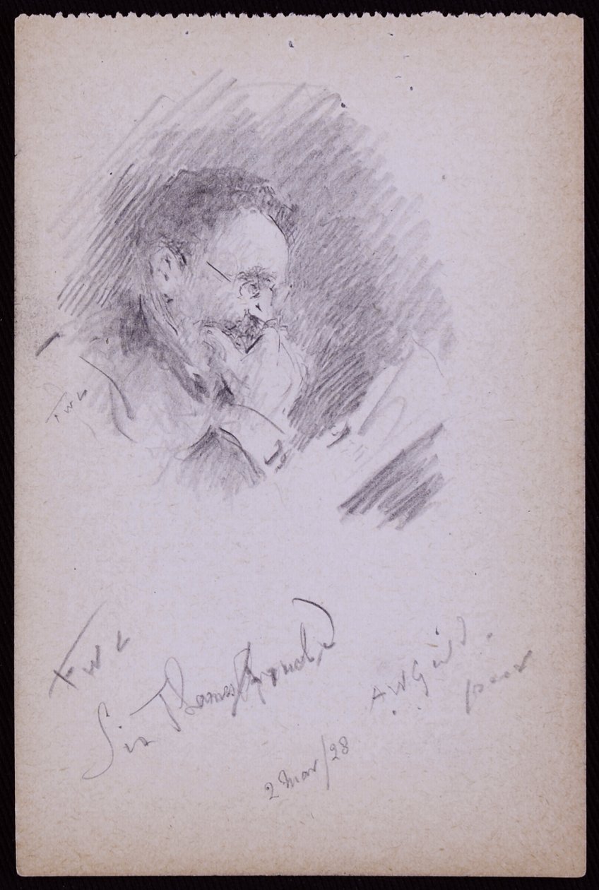 Porträtt av Sir Thomas Arnold av Francis Wilfred Lawson