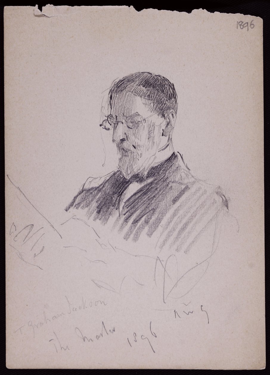 Porträtt av TG Jackson av Francis Wilfred Lawson