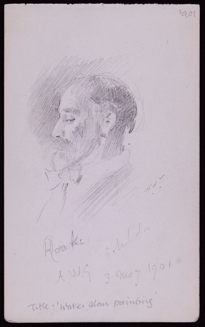 Porträtt av TM Rooke av Francis Wilfred Lawson