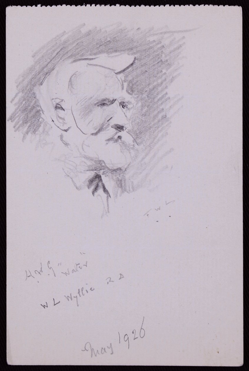 Porträtt av WL Wyllie av Francis Wilfred Lawson