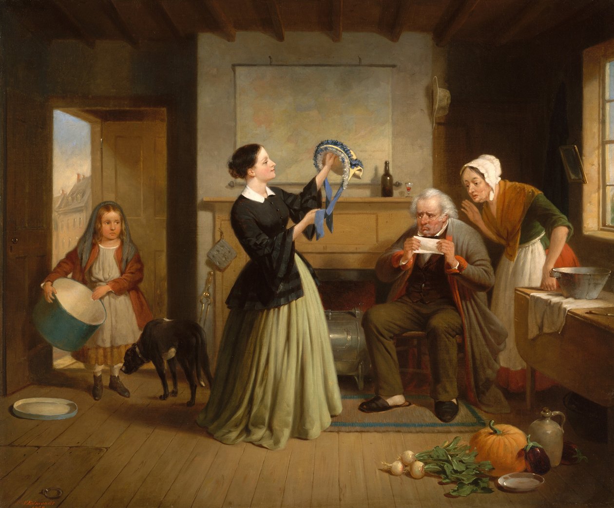 Den nya motorhuven, 1858. av Francis William Edmonds