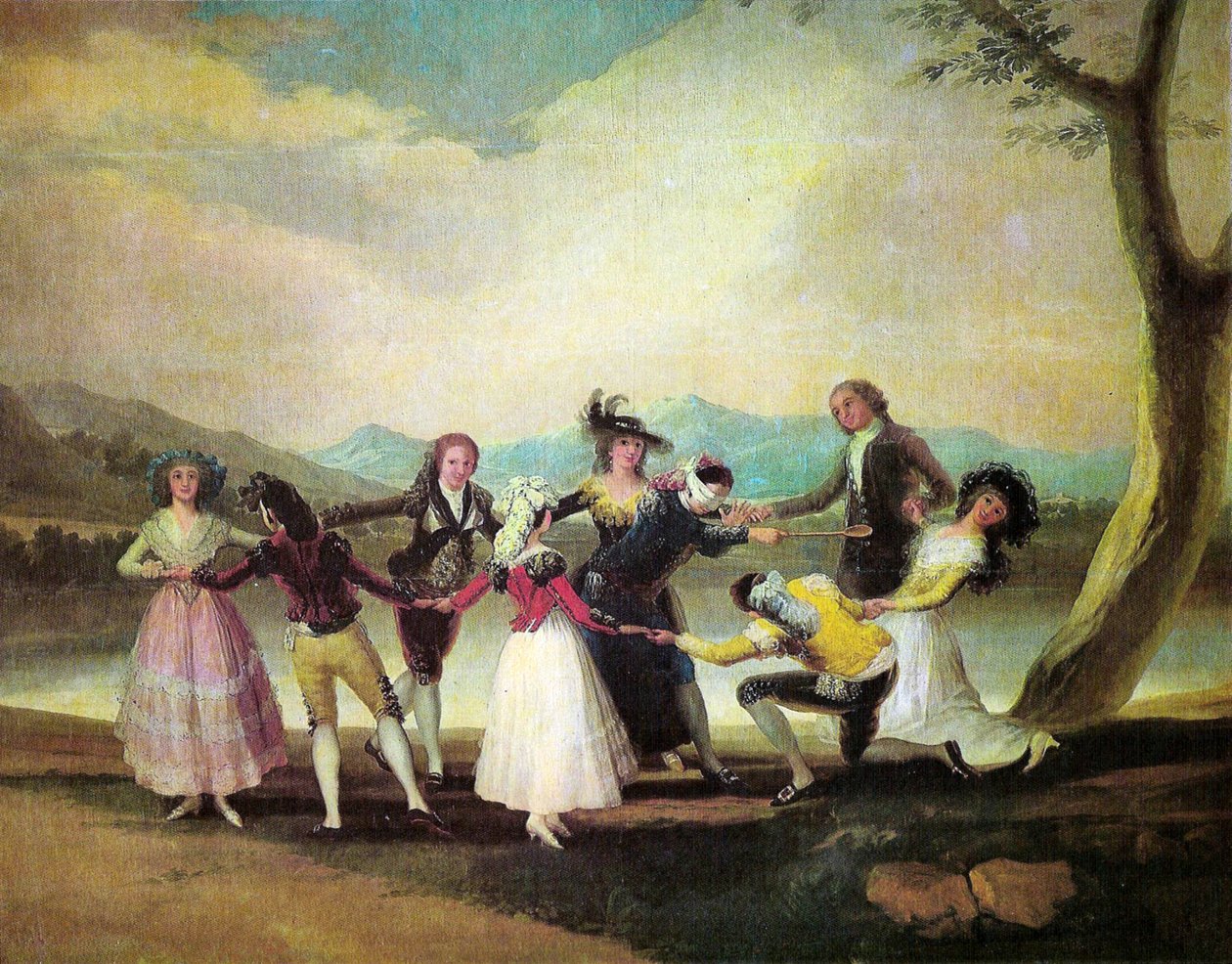 Blind Mans Bluff av Francisco de Goya