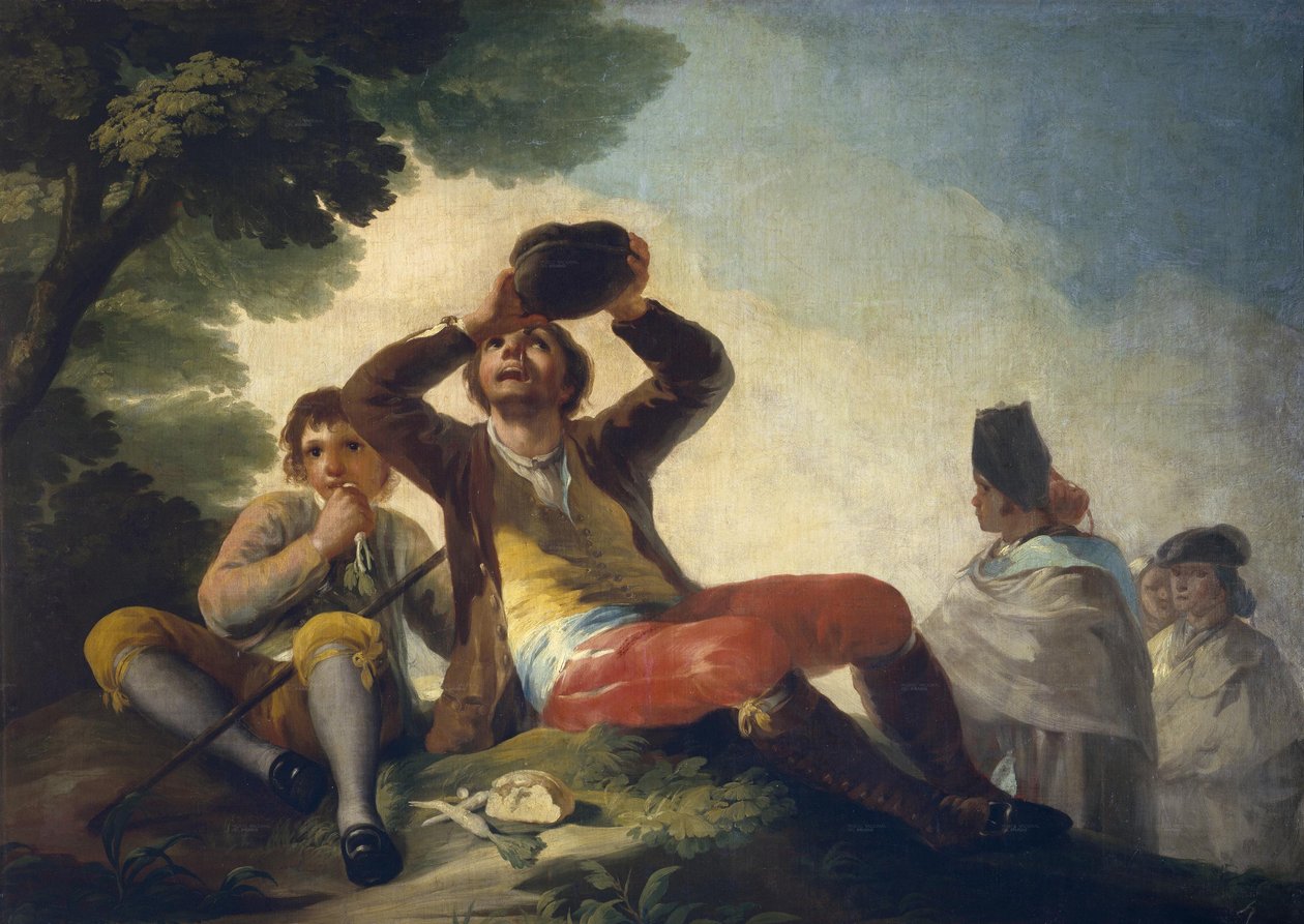 El bebedor av Francisco de Goya