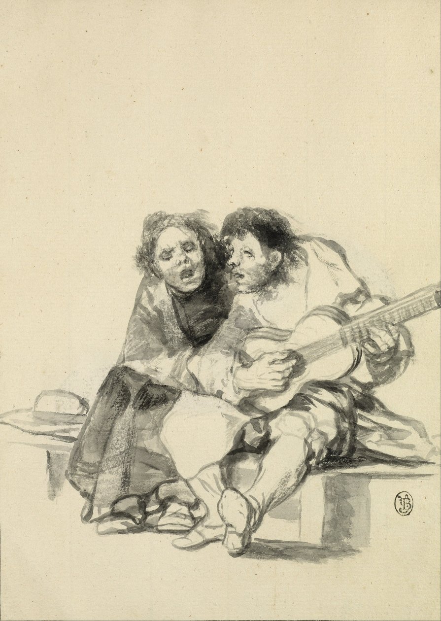 Muy accordes (De är mycket i harmoni) av Francisco de Goya