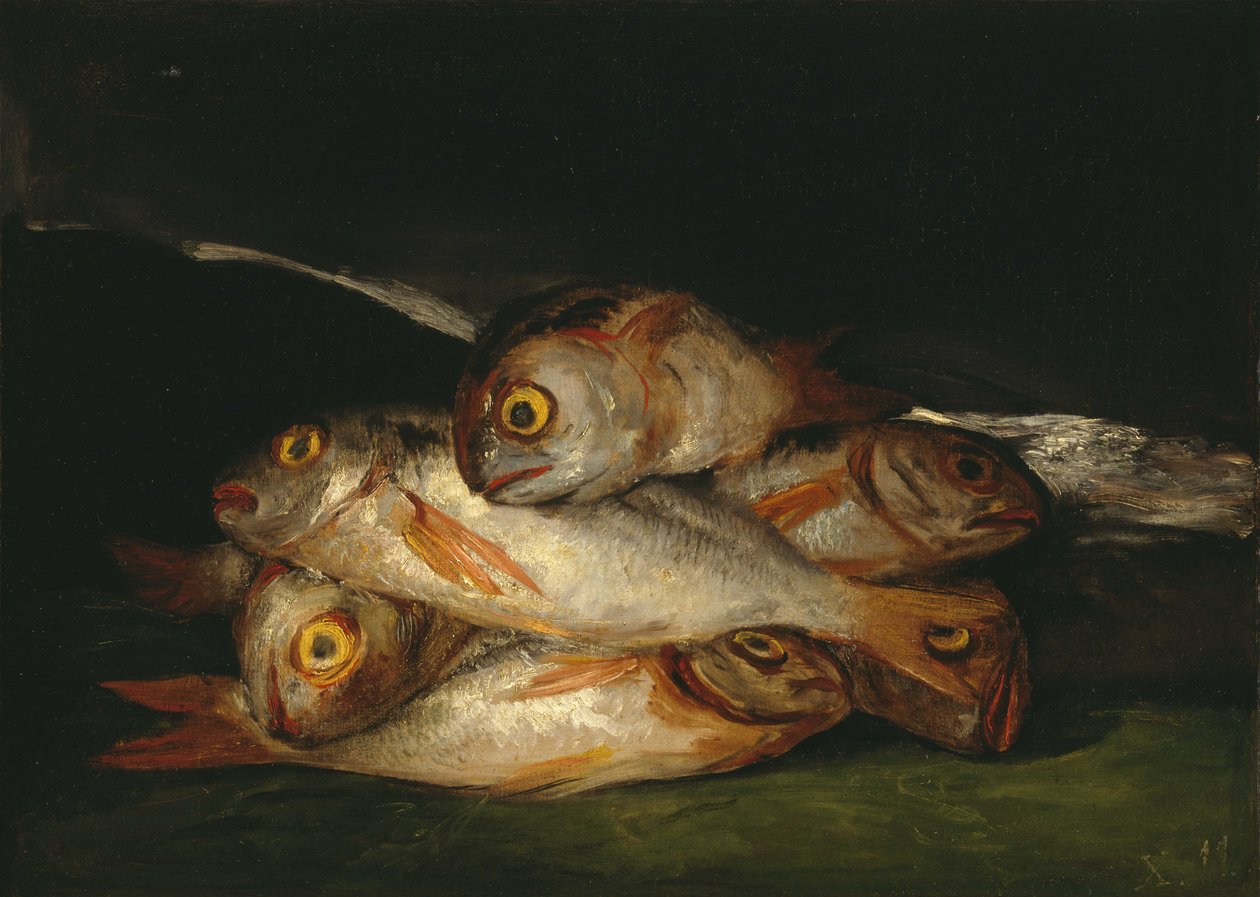 Still Life with Golden Bream av Francisco de Goya