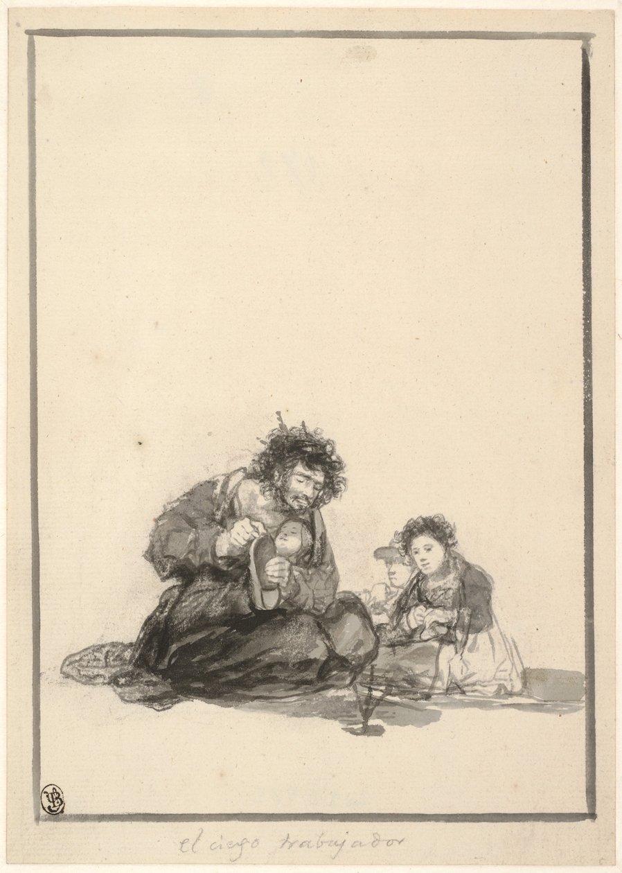 The Blind Worker, c. 1815-1820 av Francisco de Goya