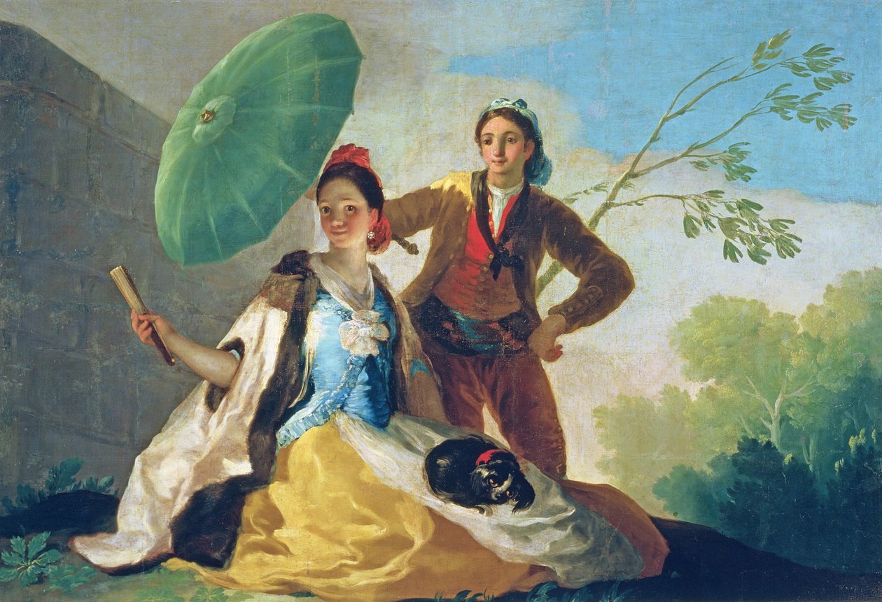 Parasollet, 1777 av Francisco de Goya