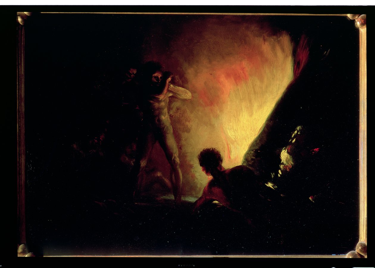 The Pyre, c.1800-05 av Francisco de Goya